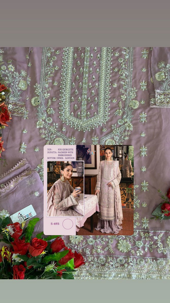 S -693 Exclusive Wear Wholesale Pakistani Salwar Suits Catalog 